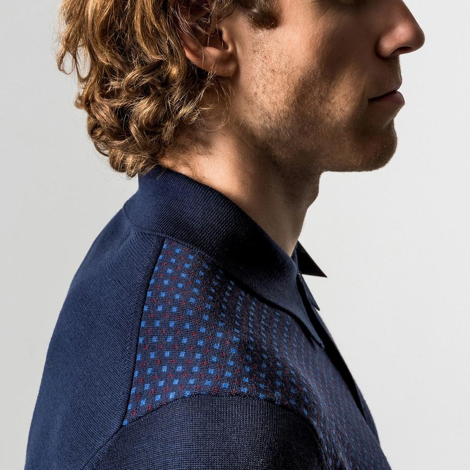 Manor Man Maglione Abbottonato Fantasia  