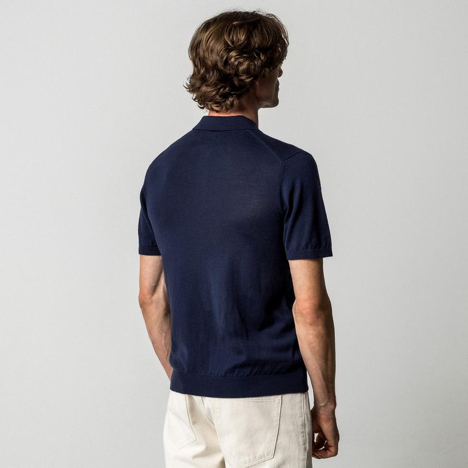 Manor Man Maglione Polo Rigato Maniche Corte  