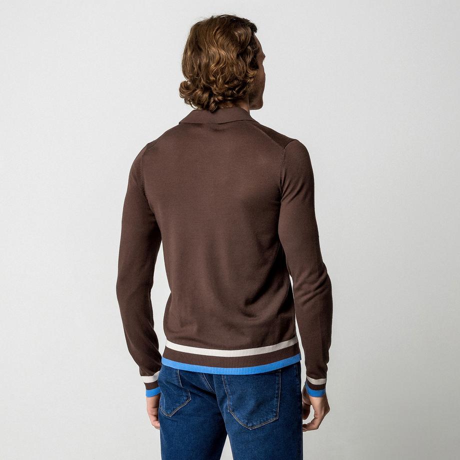 Manor Man Pullover Zip Collo Polo  