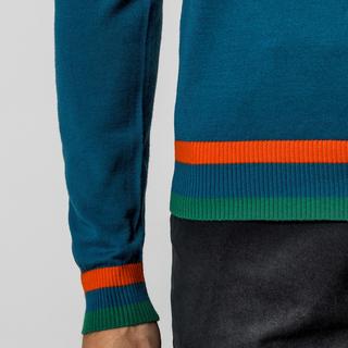 Manor Man Pullover avec fermeture éclair et col polo  