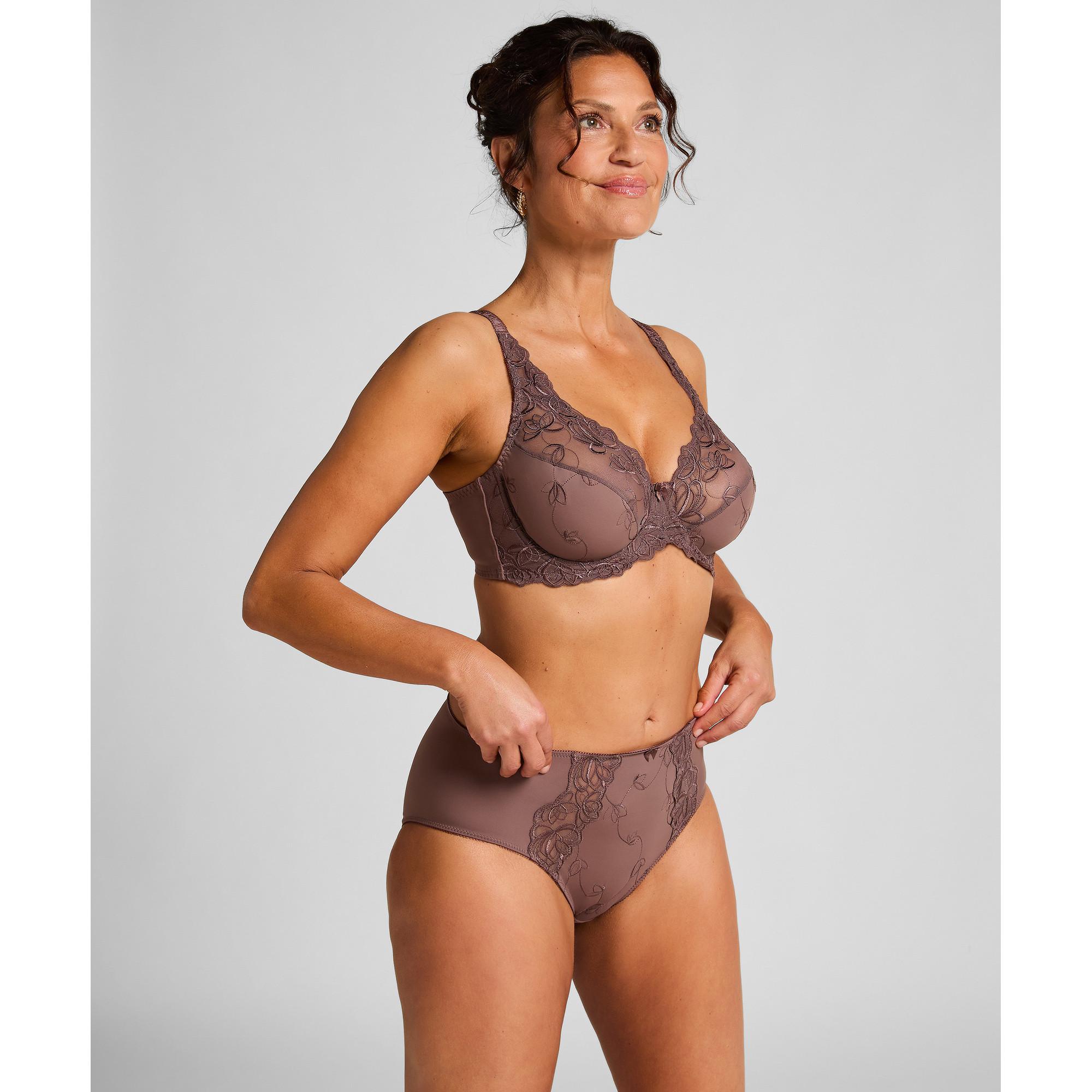 Hunkemöller Panty Taille Haute Brodé Floral  