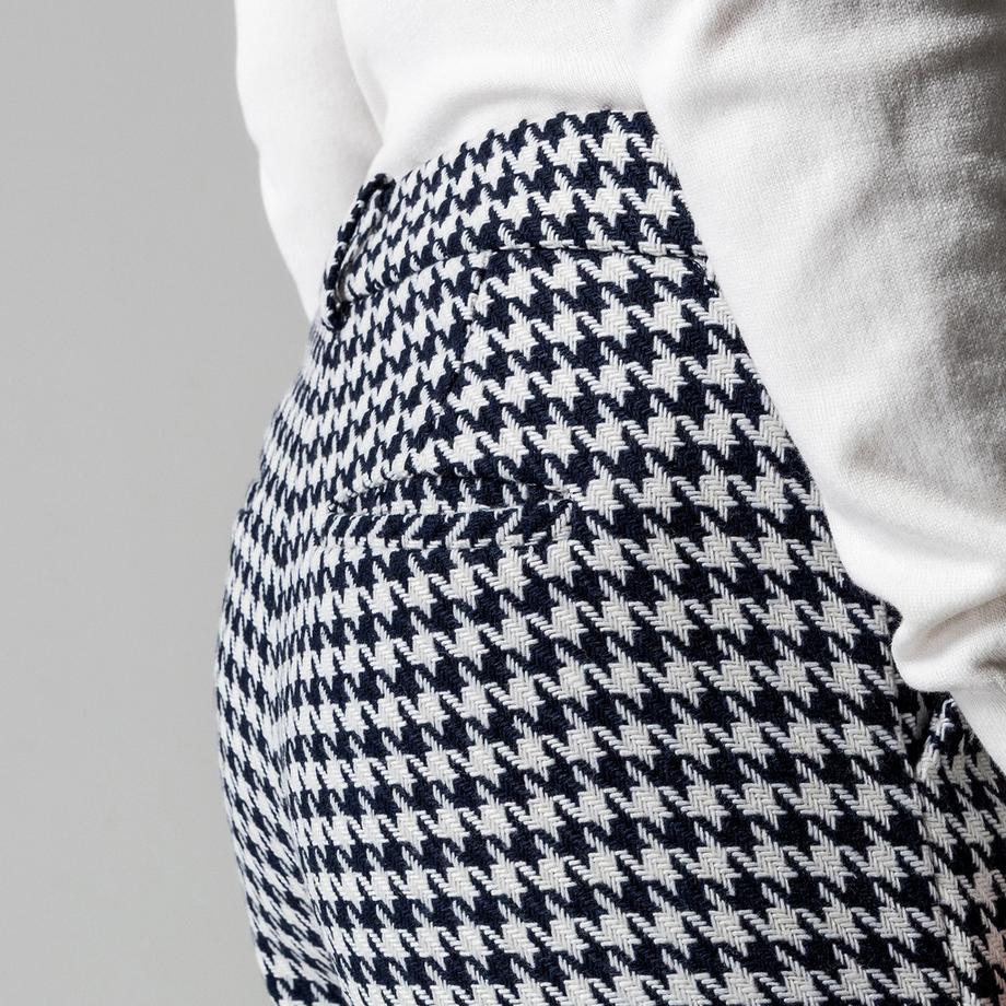 Manor Woman Pantalon Pied-de-poule Jambe Large  