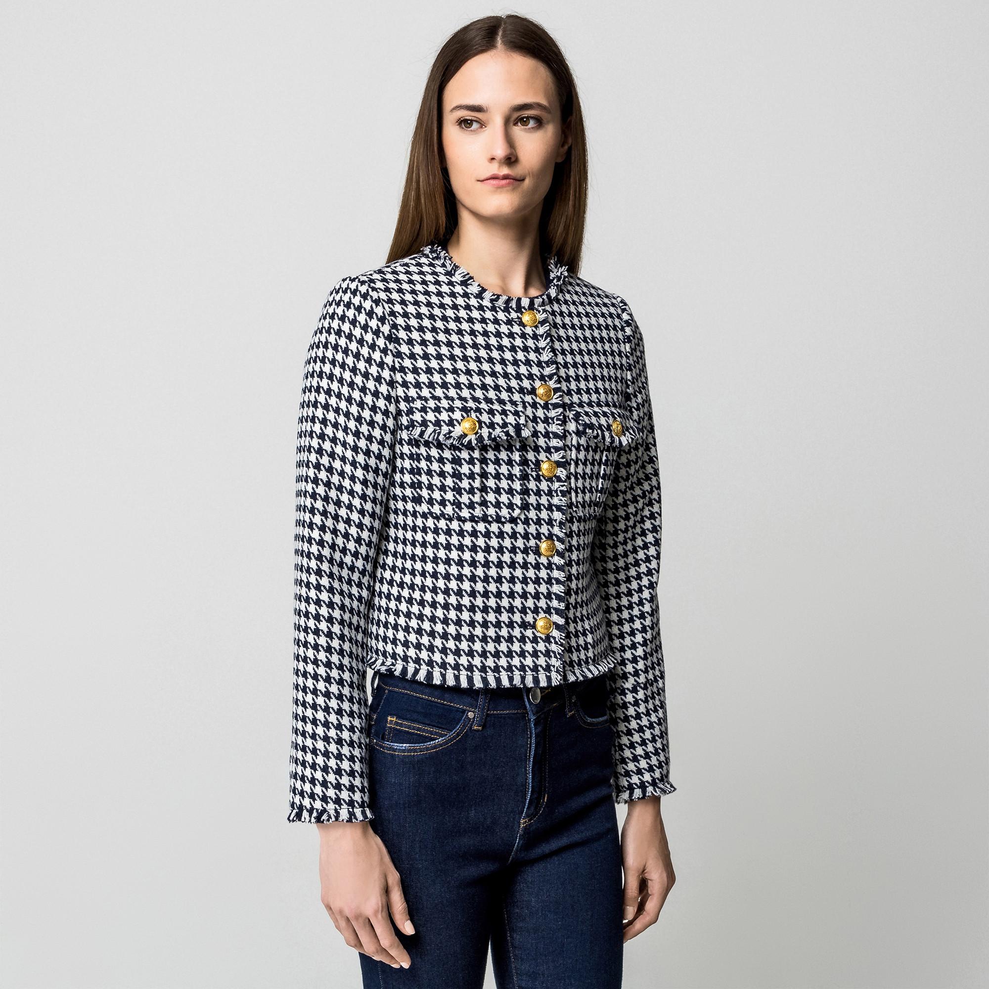 Manor Woman Veste Courte Pied-de-poule  