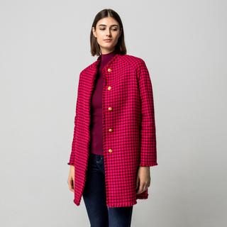 Manor Woman Cappotto Pied-de-poule con Bottoni  
