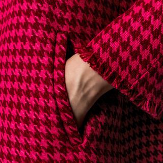 Manor Woman Cappotto Pied-de-poule con Bottoni  