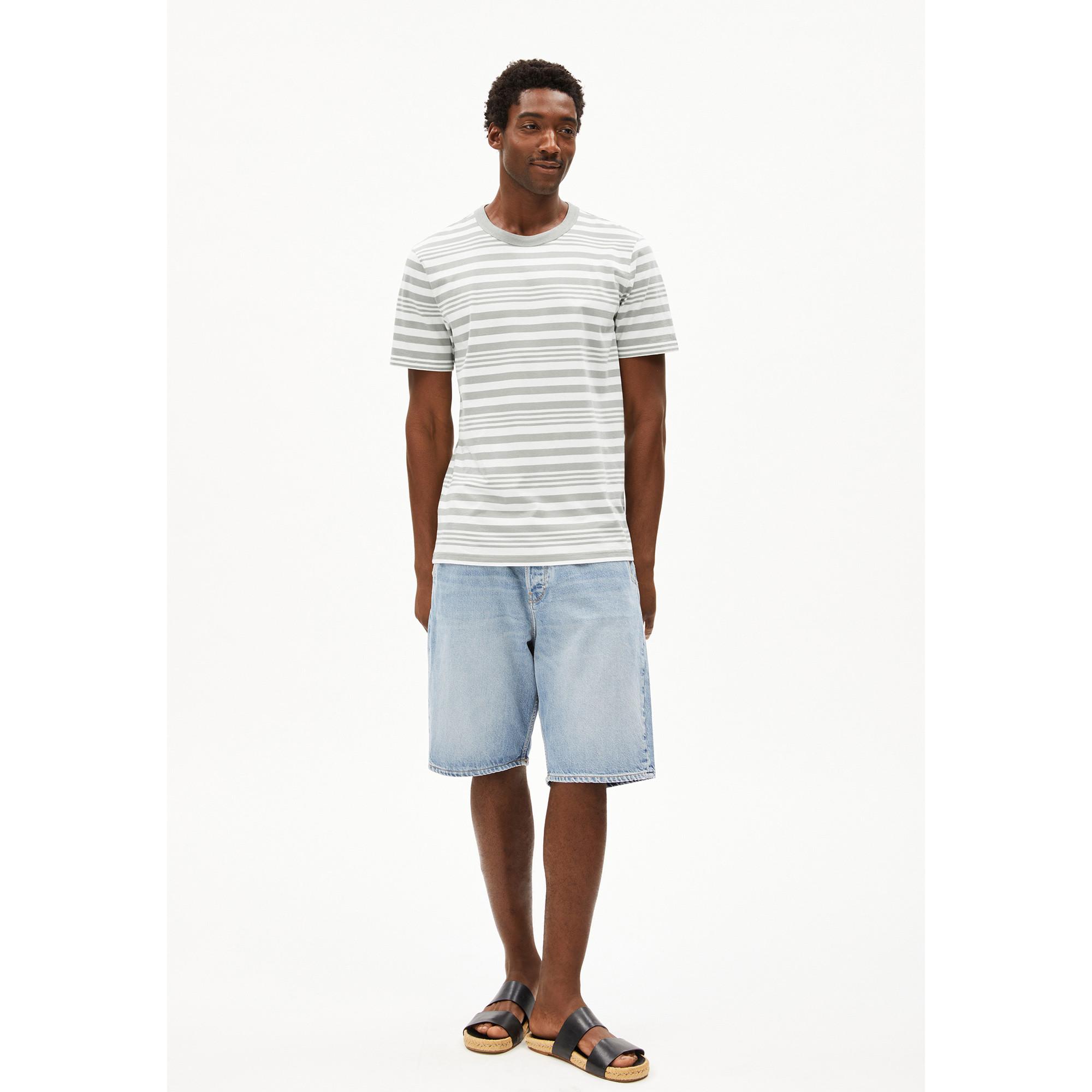 ARMEDANGELS Maarkos Bold Stripes T-Shirt Maniche Corte  