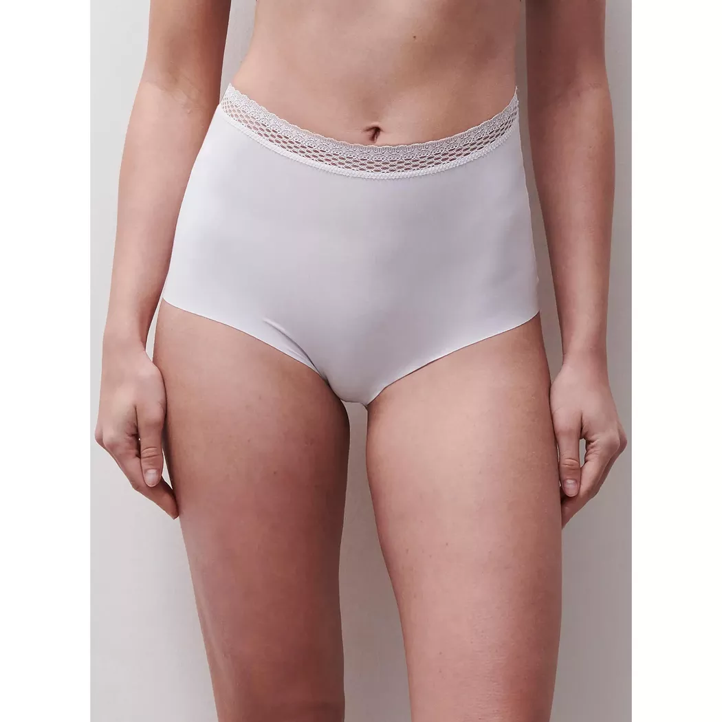 Slip CHANTELLE "Slip Taillen Slip Cozy Chic 1er Pack", Damen, Gr. M, weiß, Obermaterial: 80% Modal CMD. 20% Elasthan EL., Unterhosen Slip