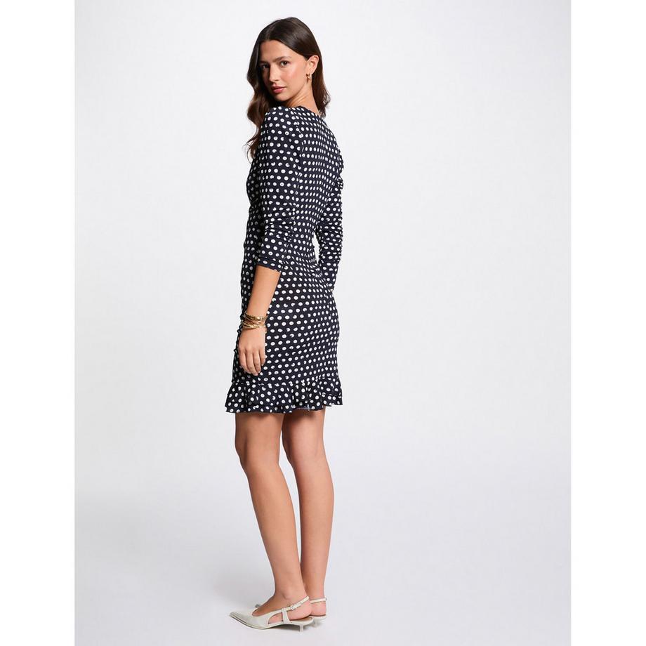 MORGAN Gepunktetes Minikleid  