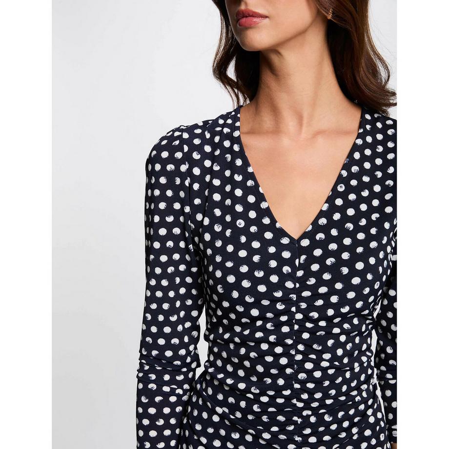 MORGAN Gepunktetes Minikleid  