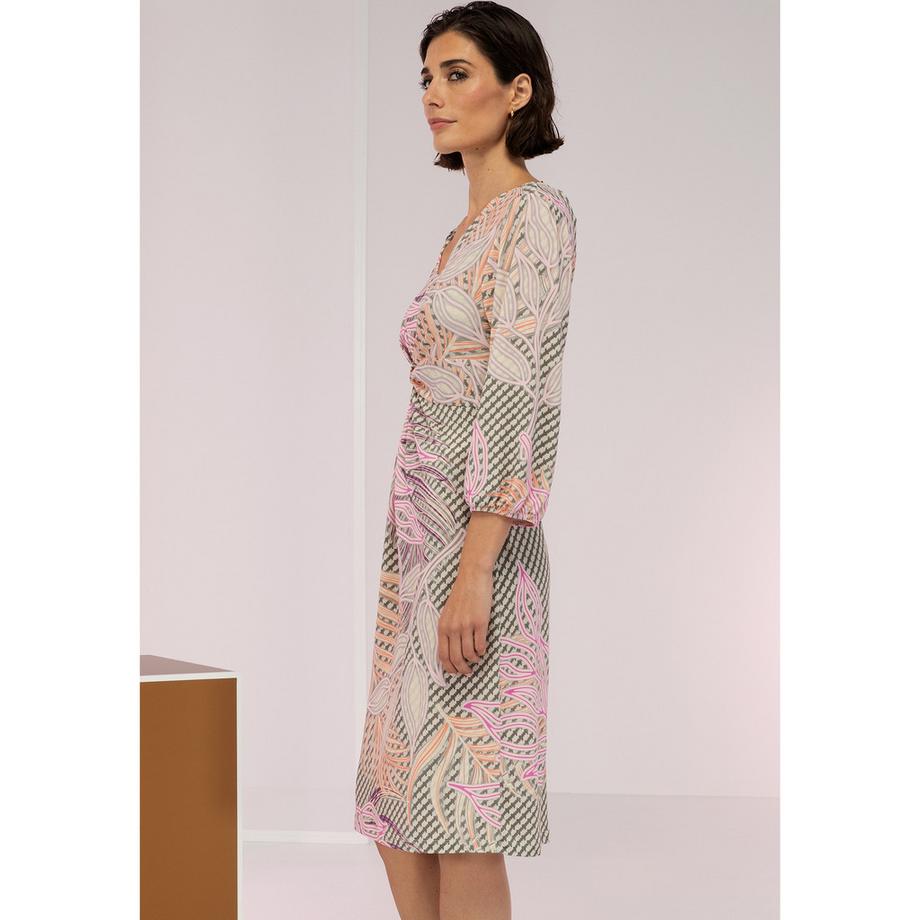 Bianca Robe Imprimée Détail Noué  