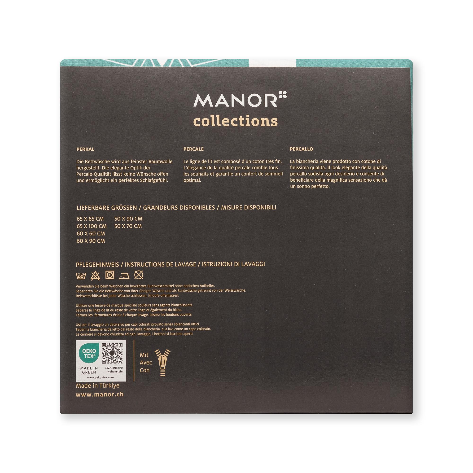 Manor Hulko Gemusterter Color Block Kissenbezug  