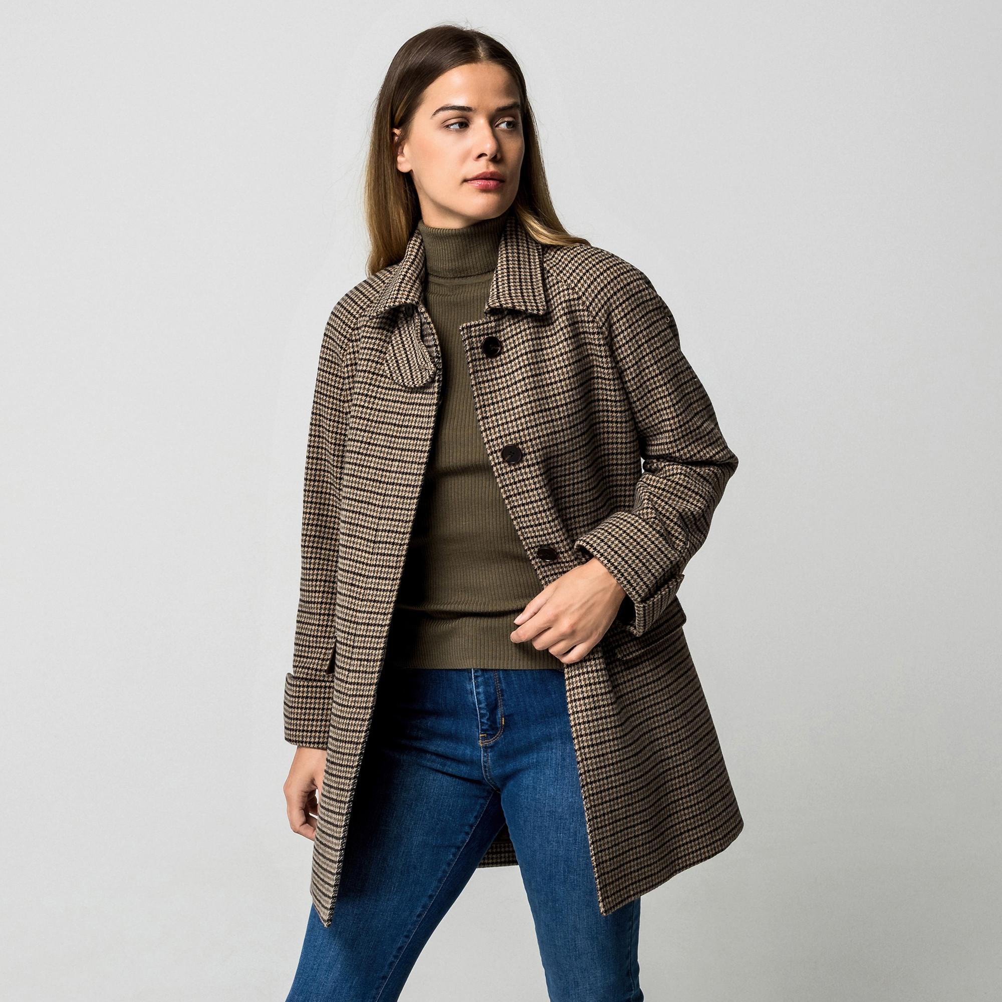 Manor Woman Hahnentritt Regular Fit Mantel  