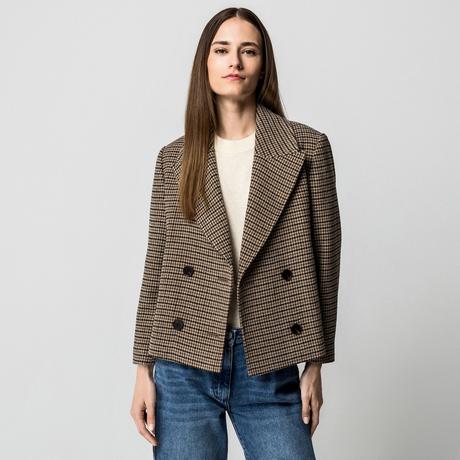 Manor Woman Veste Croisée Pied-de-poule  