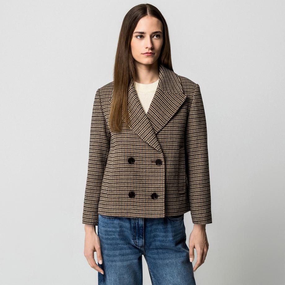 Manor Woman Hahnentritt Zweireiher Jacke  