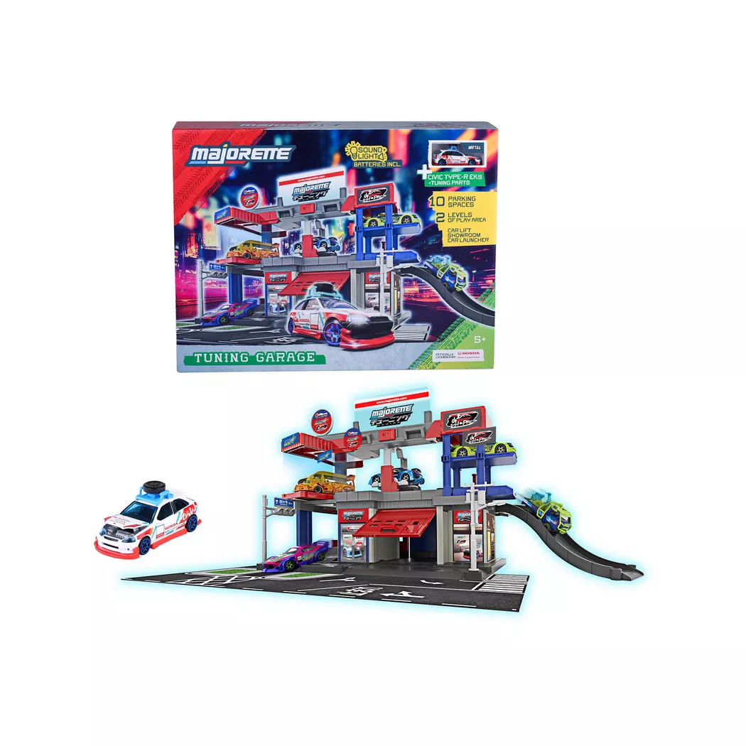 Majorette - Legends Tuning Garage + 1 Vehicle, Multicolor
