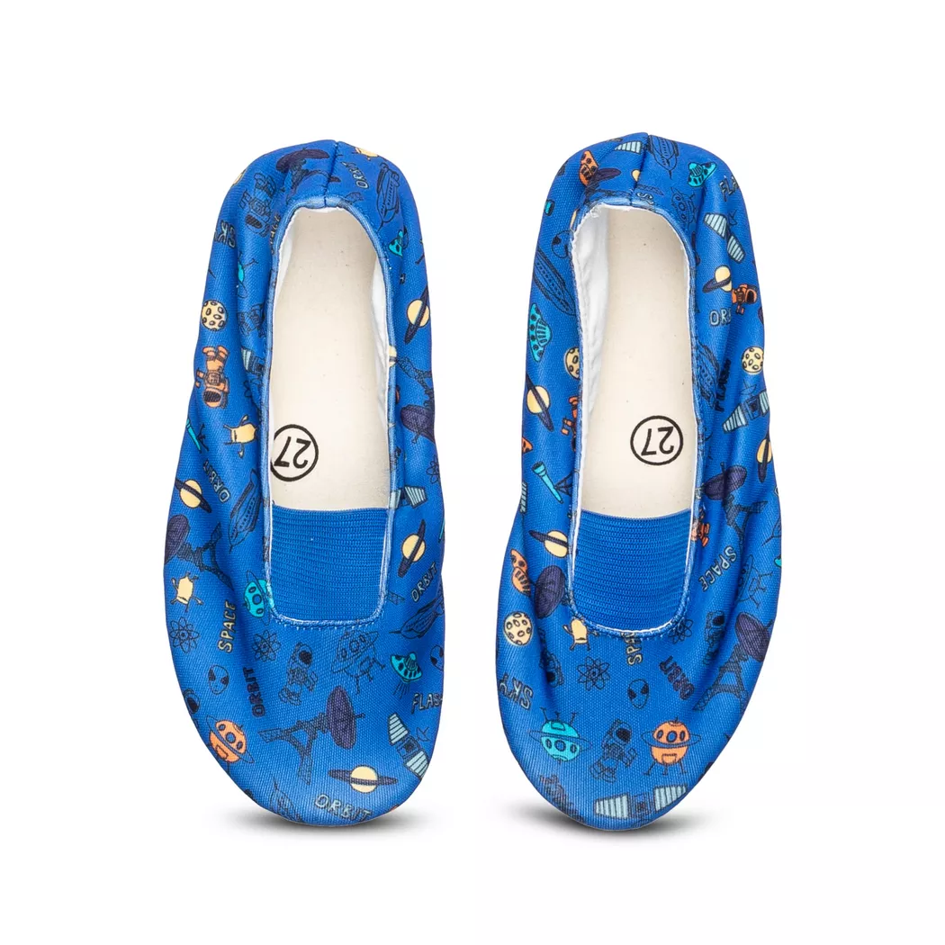 Manor Kids - Geräteturnschuhe, Geräteturnschuhe Space Print, 31, Blau