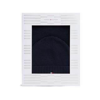 TOMMY HILFIGER Set Berretto e Sciarpa a Costine  