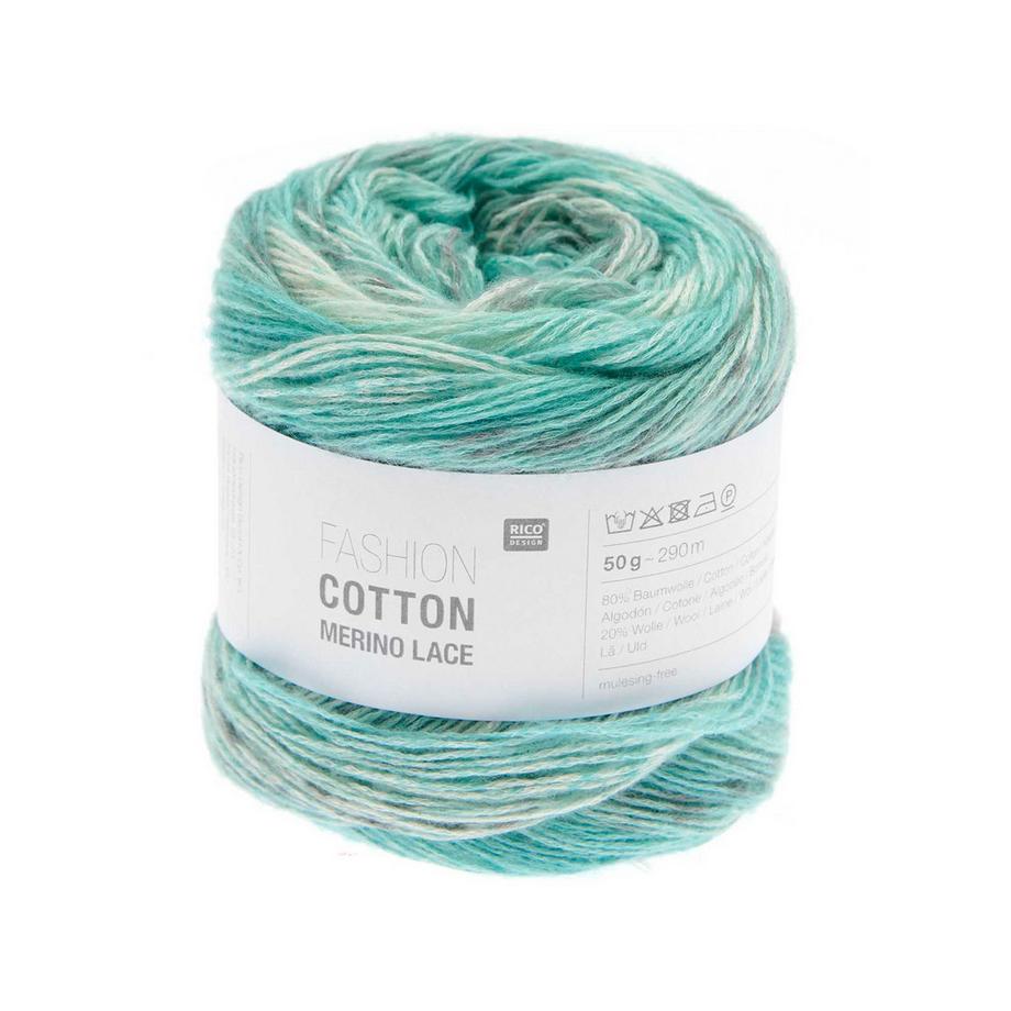 RICO-Design Filato per maglieria Fashion Cotton Merino Lace 