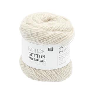 RICO-Design Filato per maglieria Fashion Cot. Merino Lace Solid 