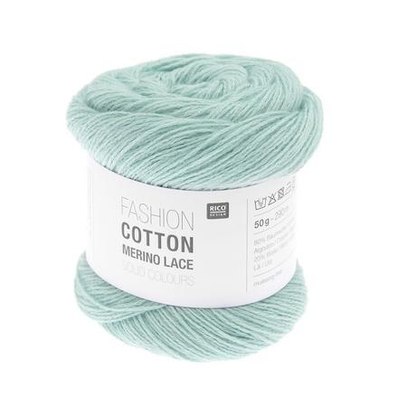 RICO-Design Filato per maglieria Fashion Cot. Merino Lace Solid 