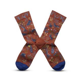 Bonne Maison Sous-Bois Sepia Woodland Chaussettes Motif  