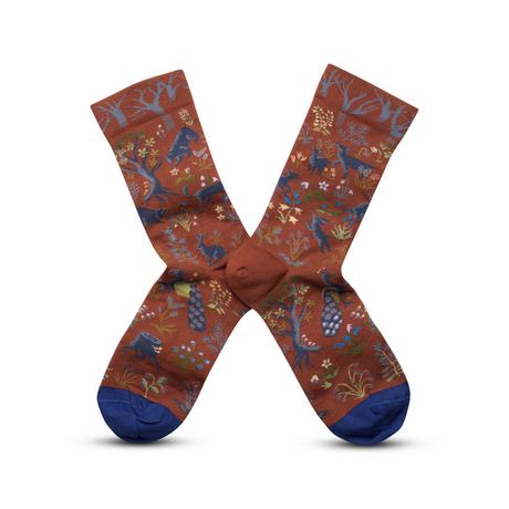 Bonne Maison Sous-Bois Sepia Woodland Chaussettes Motif  