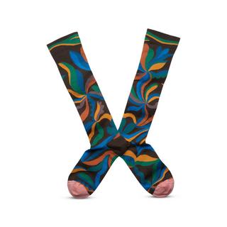 Bonne Maison Fleur Abstrait Chaussettes Montantes  