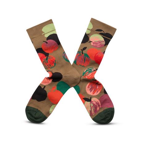 Bonne Maison CU2-01 Chaussettes Mi-Mollet Motif Pomme  