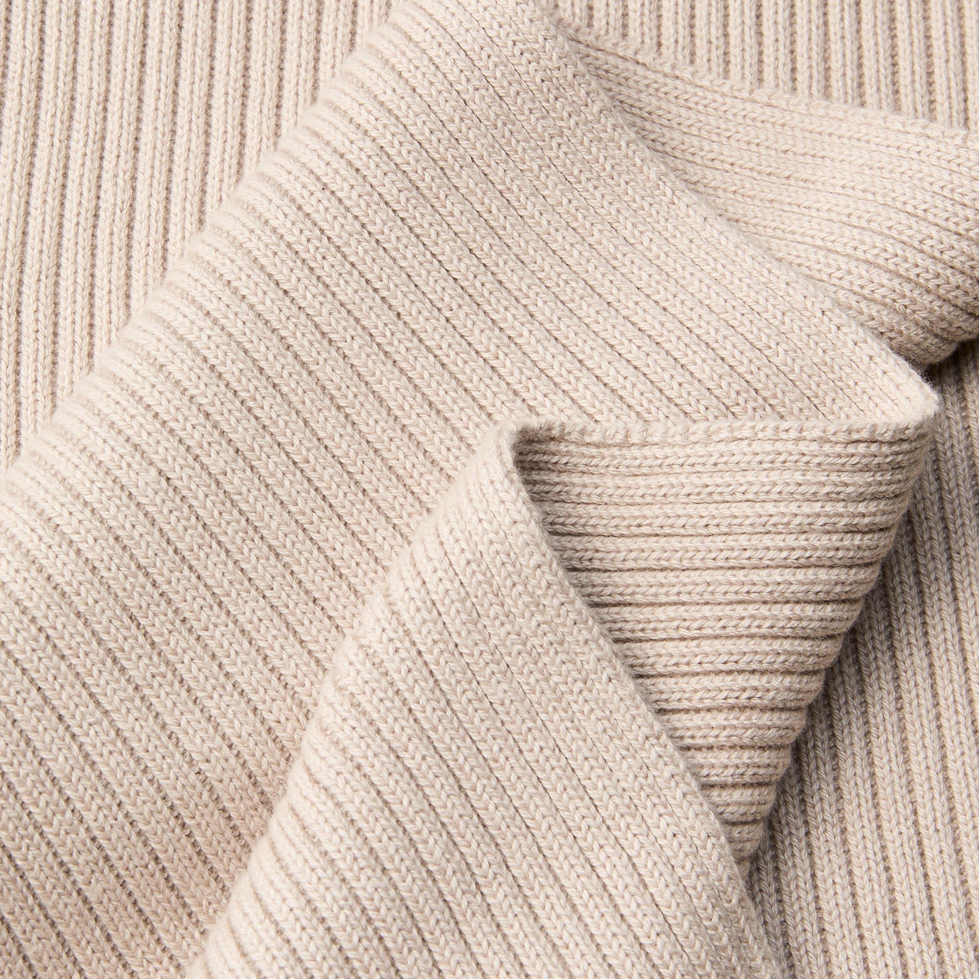 Calvin Klein Patch Chunky Rib Cotton Sciarpa  