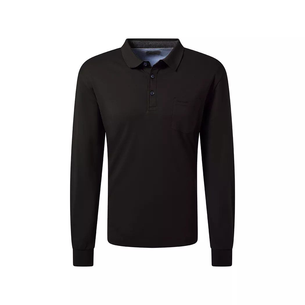 Pierre Cardin - Polo Shirt, für Herren, Schwarz, Größe M