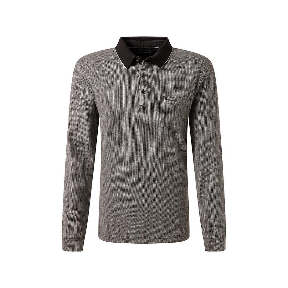 pierre cardin Polo Manches Longues Motif Chevrons  