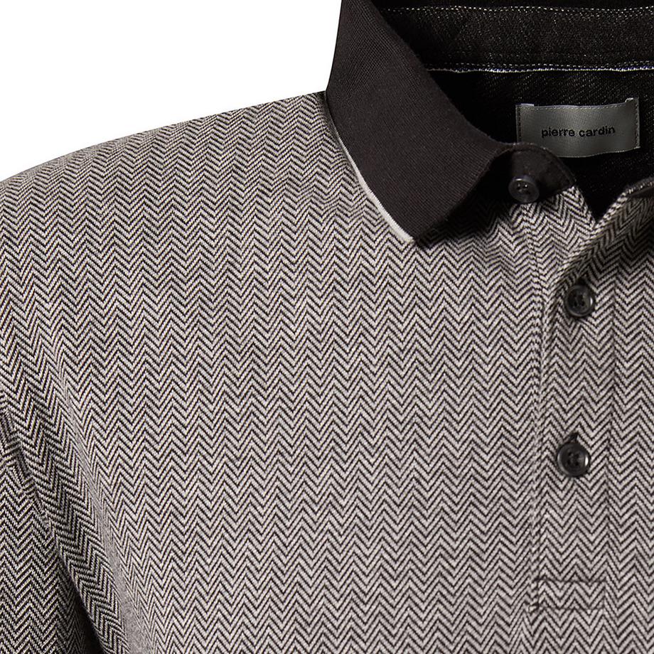 pierre cardin Polo Manches Longues Motif Chevrons  