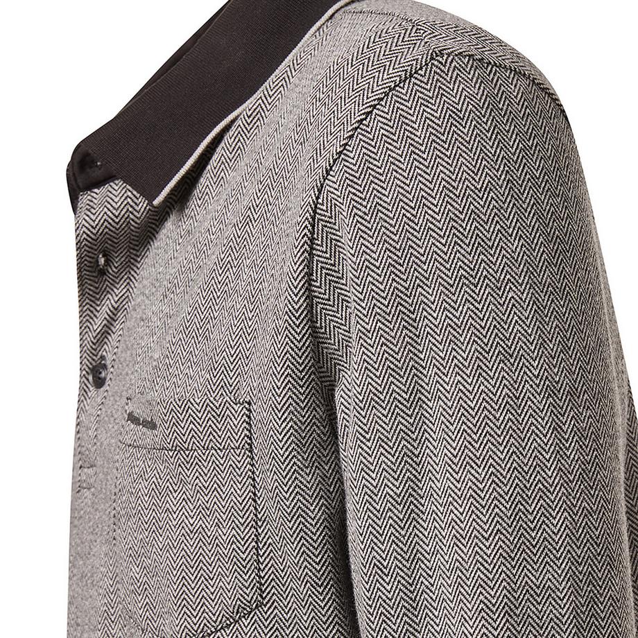 pierre cardin Polo Manches Longues Motif Chevrons  