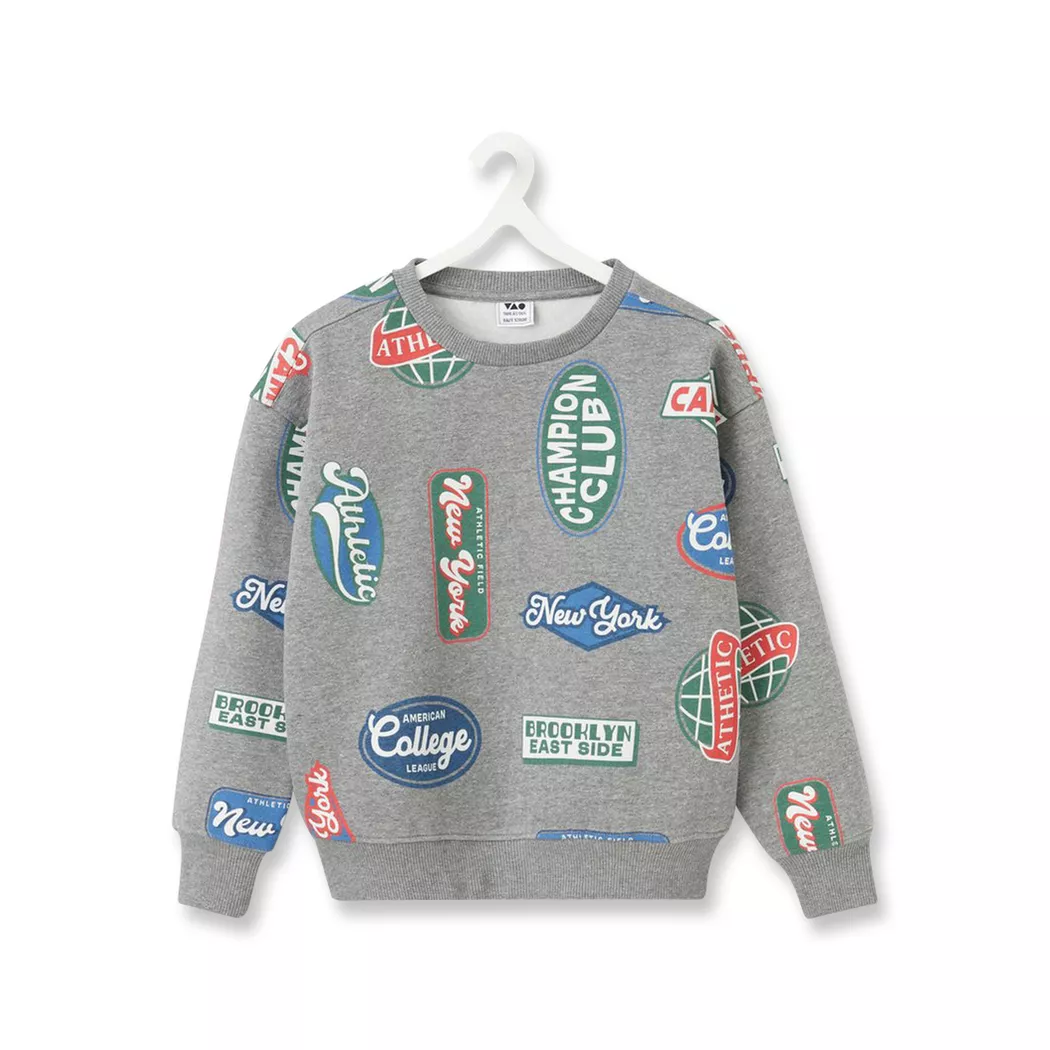 Tape à l'oeil - Sweatshirt, 5A, Grau Melange