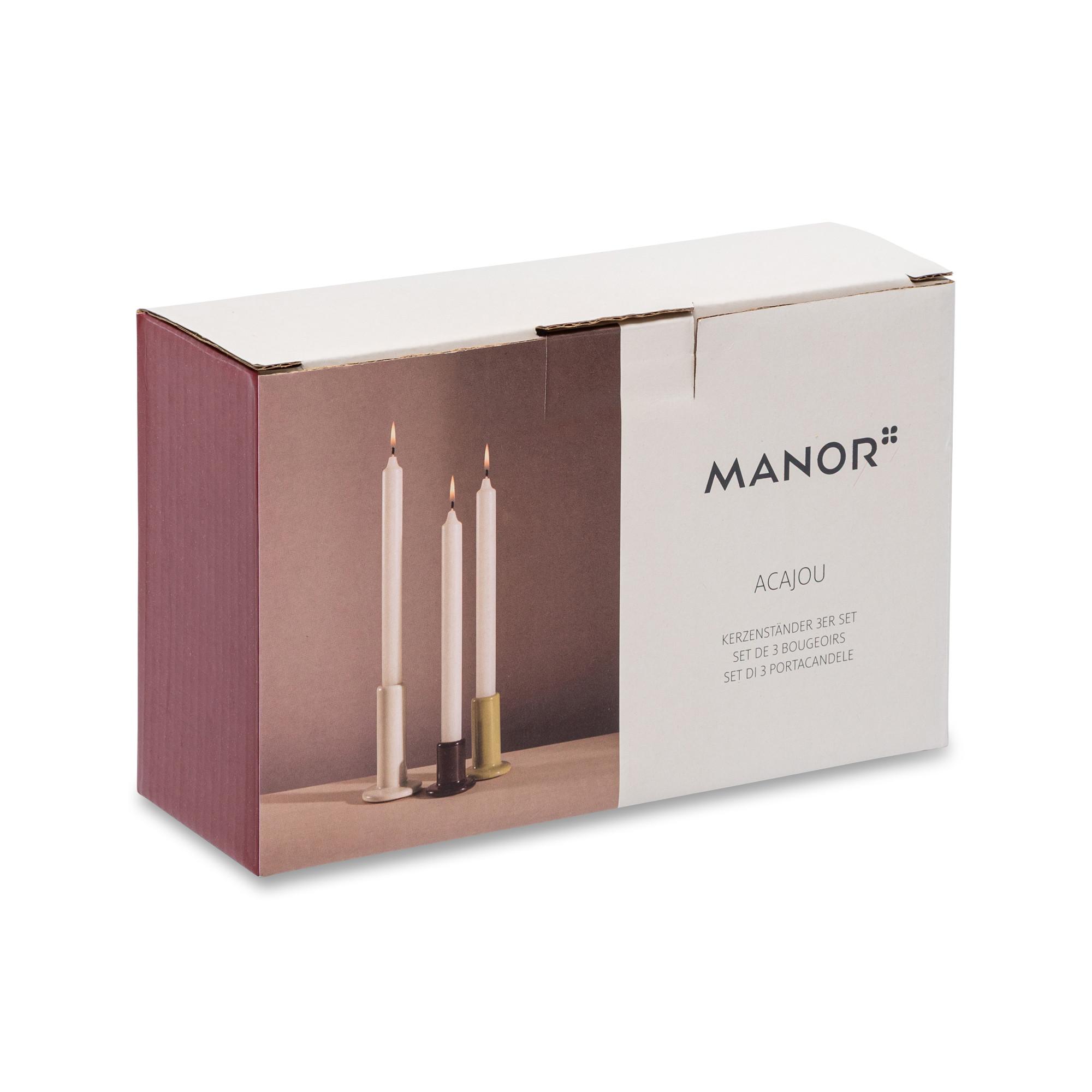 Manor Porte-bougies ACAJOU 