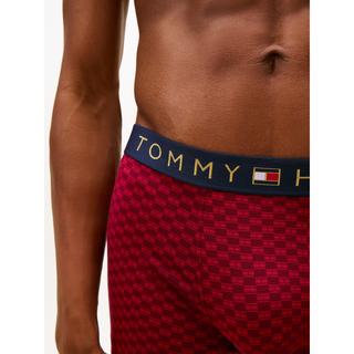 TOMMY HILFIGER Trunk Print & Sock Set Gold WB Multipack Hipster  