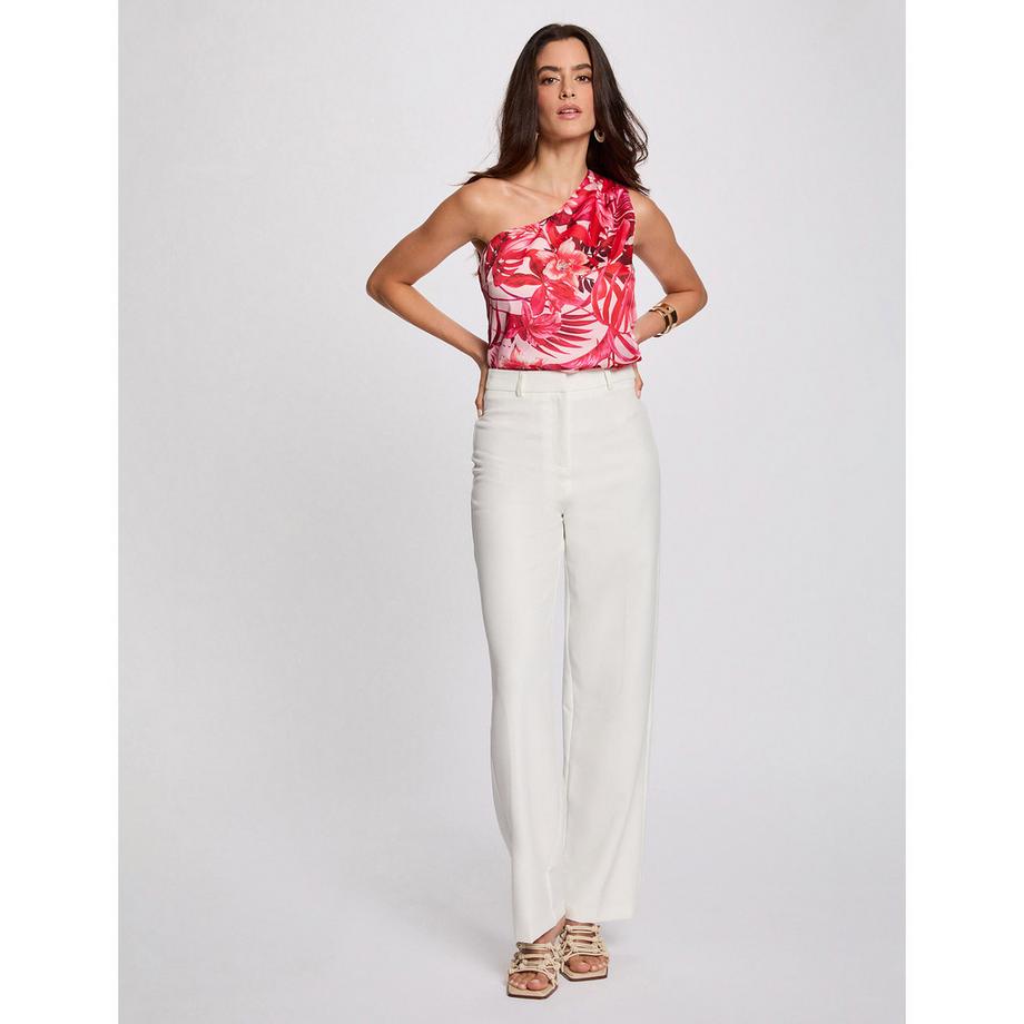 MORGAN Pantalon Taille Haute Coupe Droite  