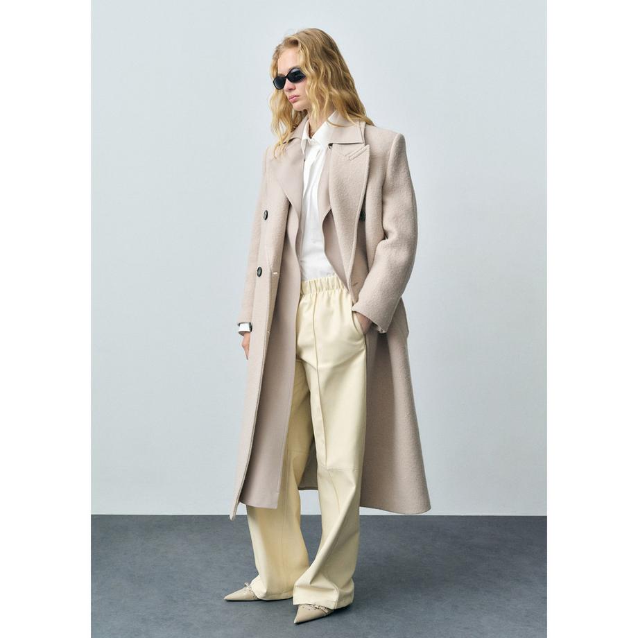 MANGO CROCCE Chemisier Oversize Manches Longues  