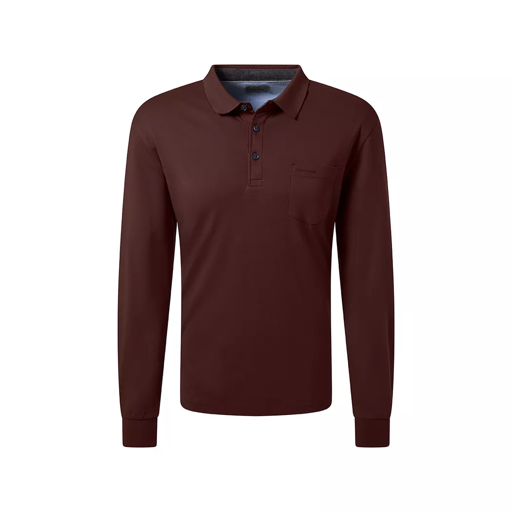 Pierre Cardin - Polo Shirt, für Herren, Bordeaux, Größe M
