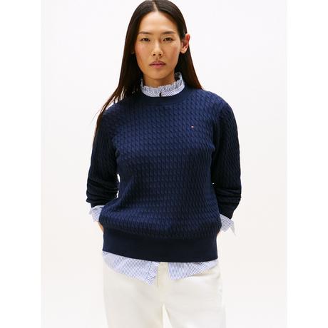 TOMMY HILFIGER Zopfmuster Pullover  