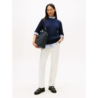 TOMMY HILFIGER Zopfmuster Pullover  