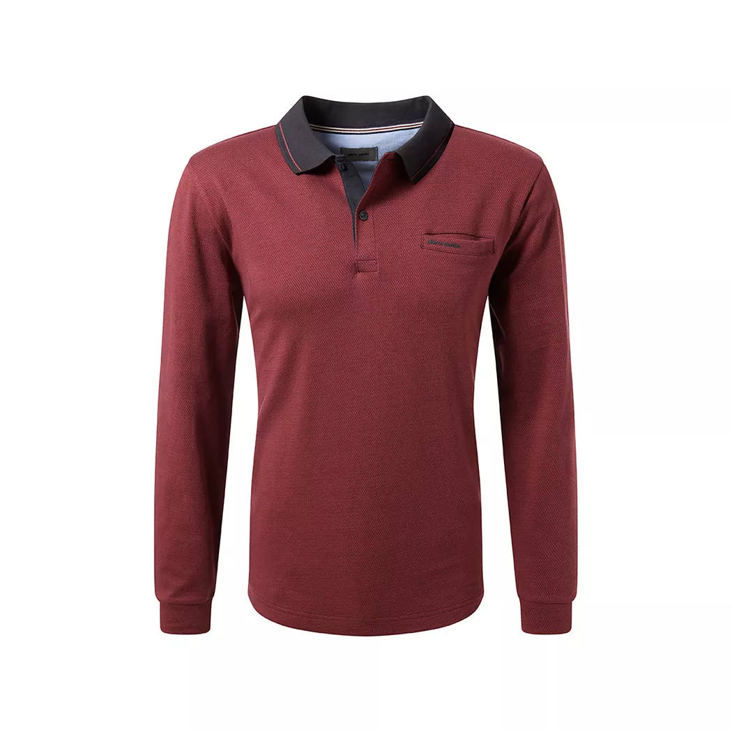 Pierre Cardin - Polo Shirt, für Herren, Bordeaux, Größe 3XL