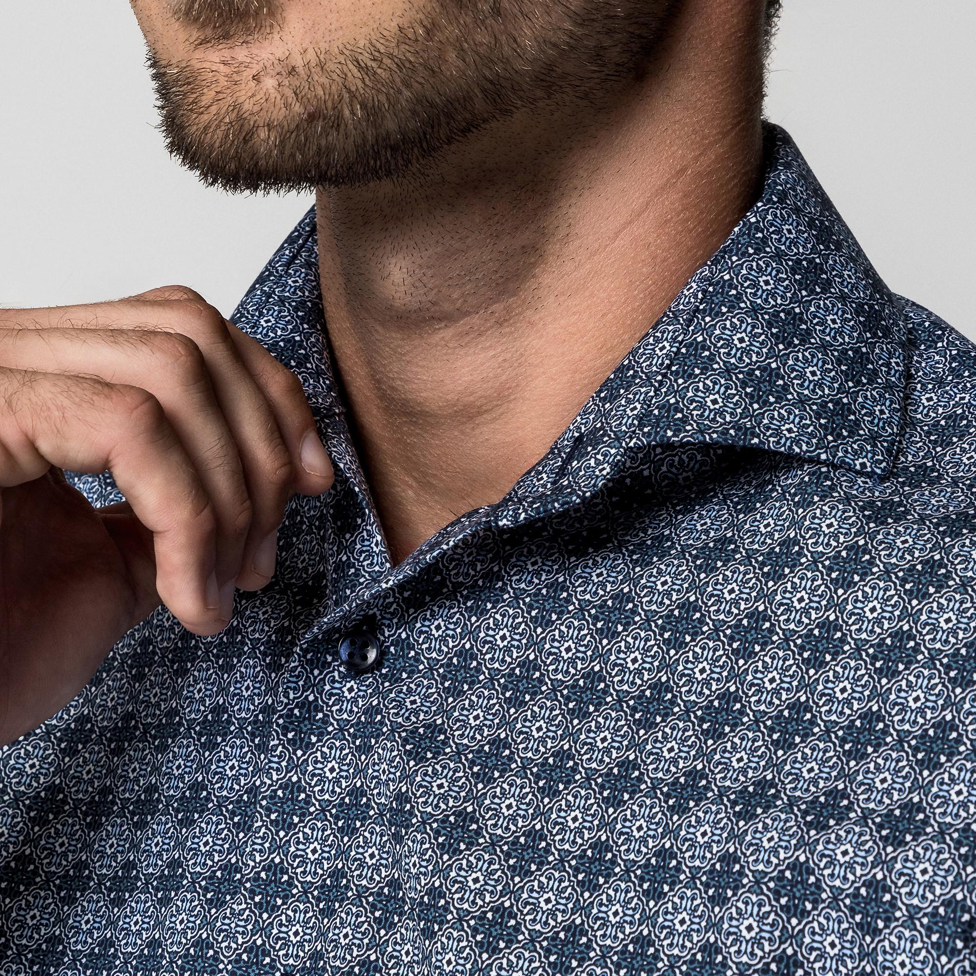 pierre cardin Camicia Uomo Maniche Lunghe Collo Kent  