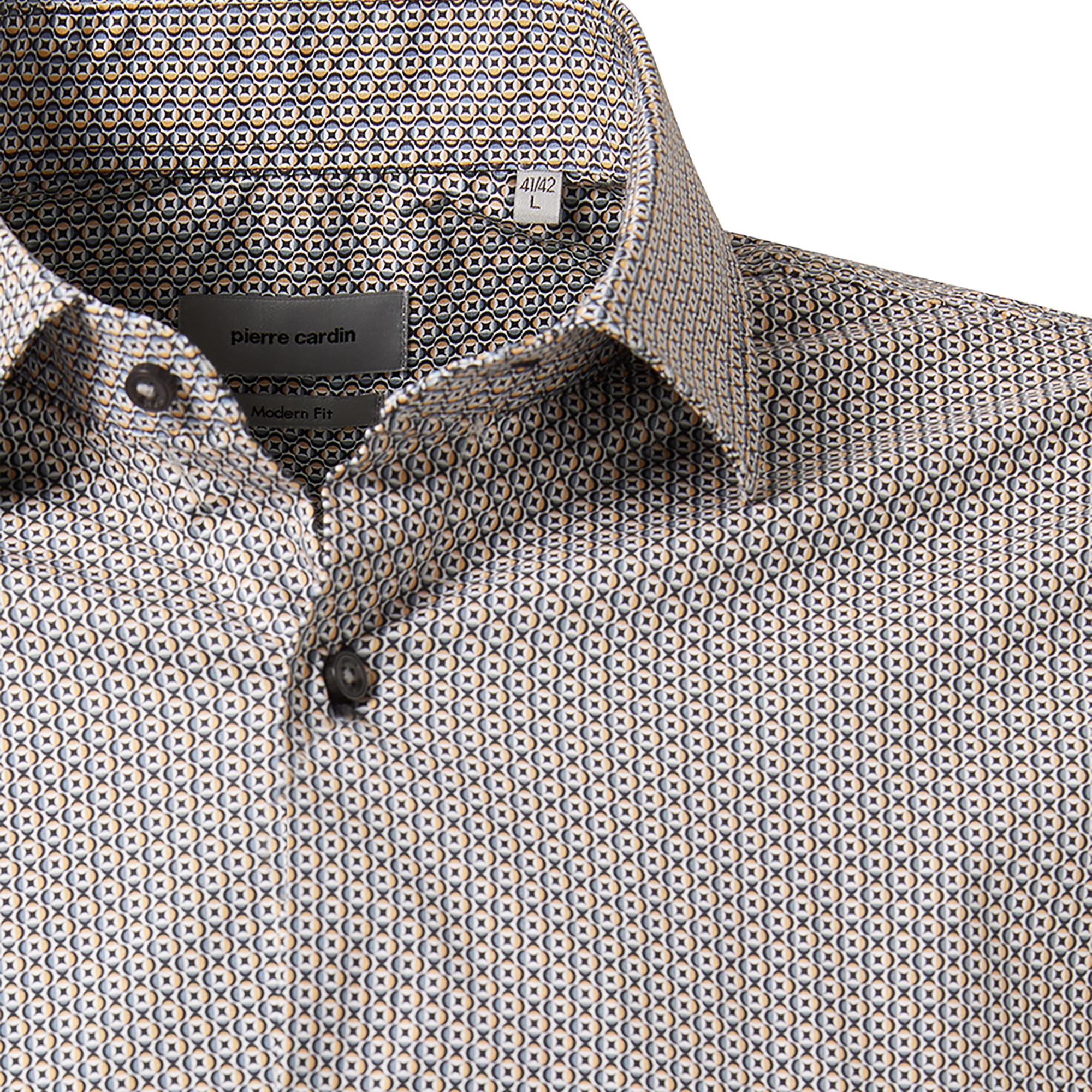 pierre cardin Chemise à Manches Longues Slim Fit Motif  