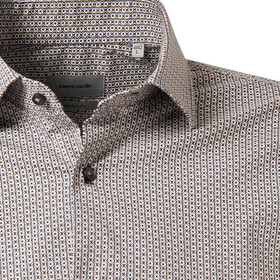 pierre cardin Langarm Slim Fit Kent Kragen Hemd  