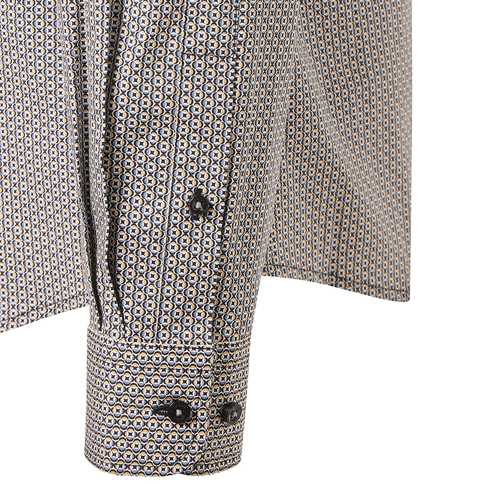 pierre cardin Chemise à Manches Longues Slim Fit Motif  