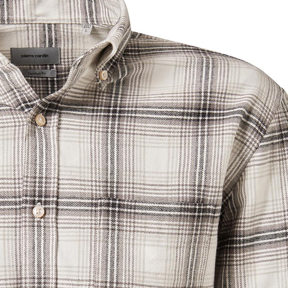 pierre cardin Langarm Kariertes Button Down Hemd  