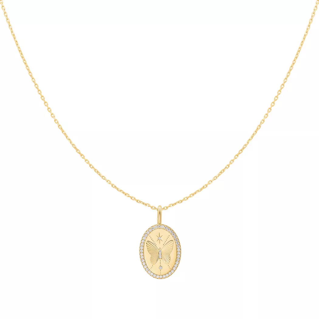 ANIA HAIE - Halskette, Sunny Sparkler, 45.5CM, Goldfarben
