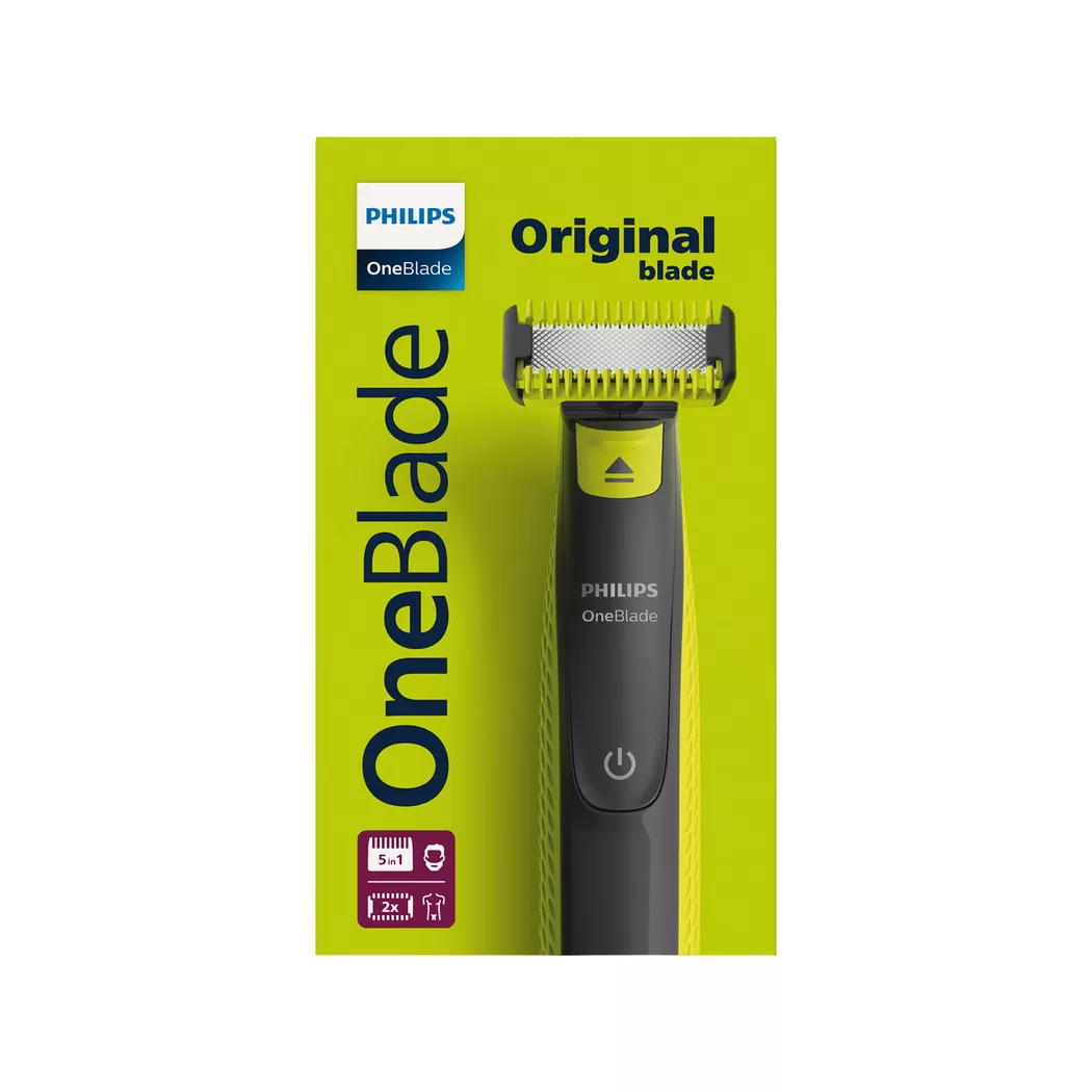 Philips OneBlade 360 for Face and Body - 5-in-1 Adjustable Comb, Body Comb and Skin Guard QP2834/23, New