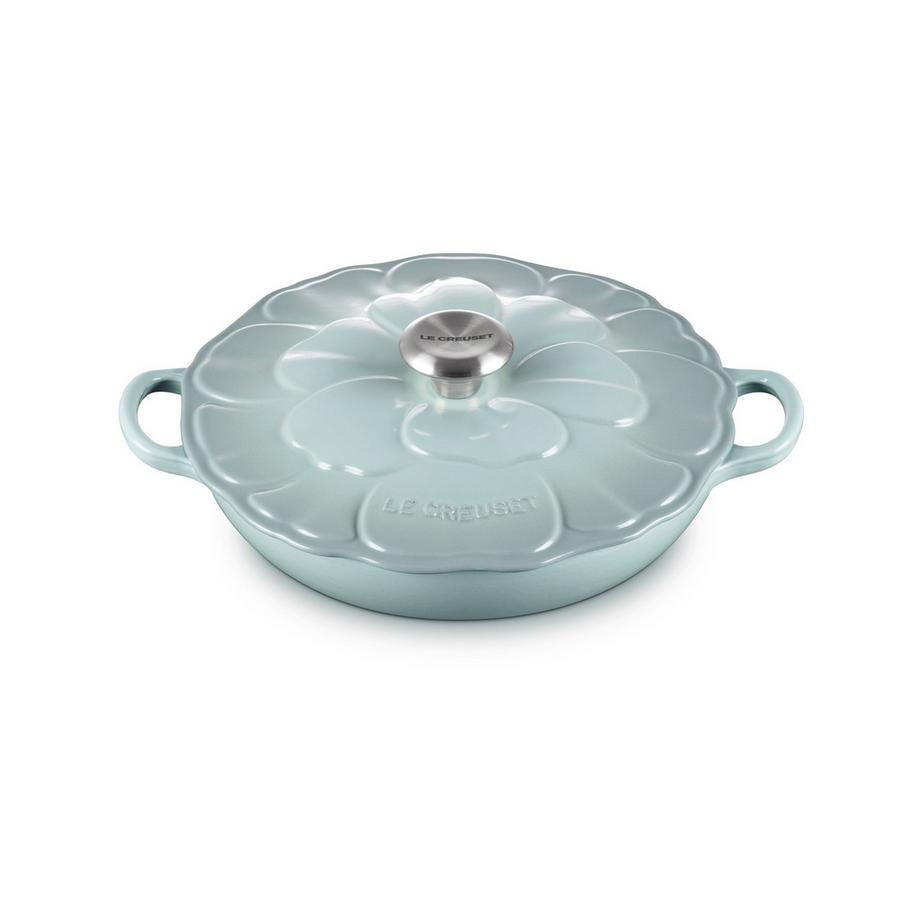 LE CREUSET Teglia bassa Flower, Sea Salt 